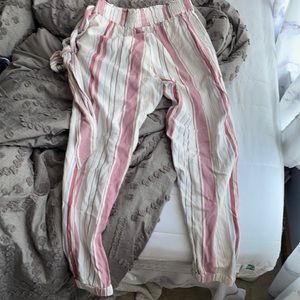float striped american eagle pants